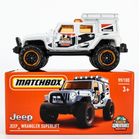 2022 Matchbox Power Grabs #99 Jeep Wrangler Superlift MATTE WHITE | FSB