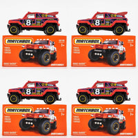 2021 Matchbox Power Grabs #50 Ridge Raider MATTE RED | 4-PACK LOT | FSB