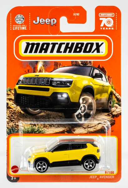2023 Matchbox #9 Jeep Avenger SUN YELLOW | FSC