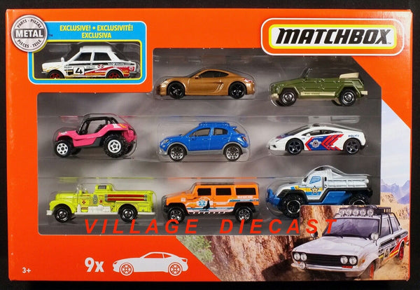 2020 Matchbox 9-Pack Exclusive '70 Datsun 510 Rally WHITE + Porsche | VW | FSB