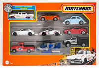 2022 Matchbox 9-Pack w/Exclusive Dodge Coronet Police Car WHITE / PACE CAR / MIB