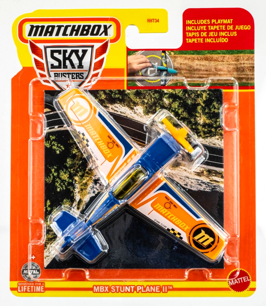 2024 Matchbox Sky Busters #8 MBX Stunt Plane II BLUE | ORANGE | FSC