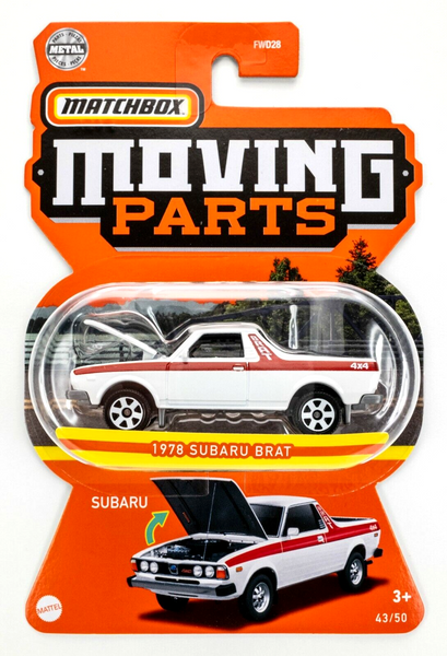 2022 Matchbox Moving Parts #43 1978 Subaru Brat PLAZA WHITE | FSC
