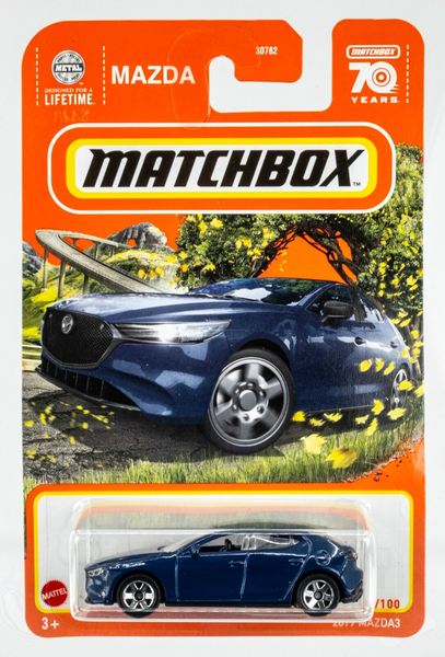 2023 Matchbox #50 2019 Mazda 3 DEEP CRYSTAL BLUE MICA | FSC