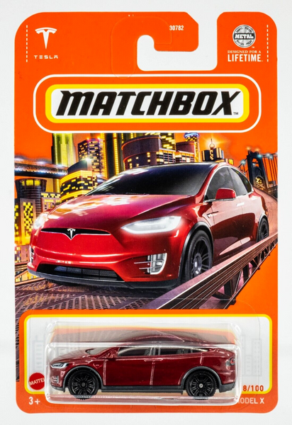 2024 Matchbox #18 Tesla Model X MIDNIGHT CHERRY RED | FSC