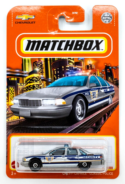 2022 Matchbox #67 Chevy Caprice Classic Police SILVER | FSC