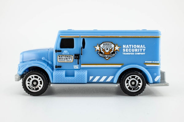 2021 Matchbox #80 International Armored Truck BLUE | NATIONAL SECURITY | MINT