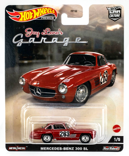 2022 Hot Wheels Car Culture Jay Leno's Garage #1 Mercedes-Benz 300 SL RED | MOC