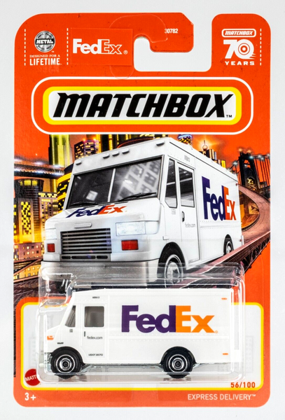 2023 Matchbox #56 Express Delivery WHITE | FEDEX | FSC