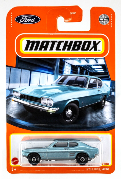2022 Matchbox #41 1970 Ford Capri BLUE MINK METALLIC | MOC