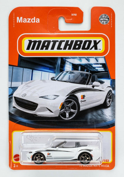 2022 Matchbox #61 Mazda MX-5 Miata CRYSTAL WHITE | MOC
