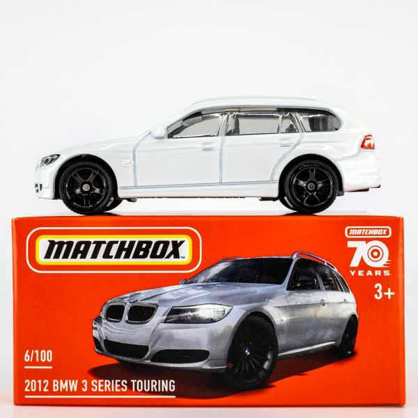 2023 Matchbox Power Grabs #6 2012 BMW 3 Series Touring ALPINE WHITE | FSB