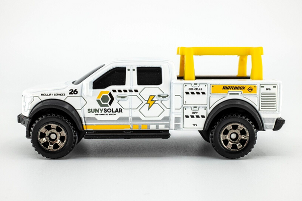 2021 Matchbox #78 '15 Ford F-150 Contractor Truck WHITE | SUNY SOLAR | MINT