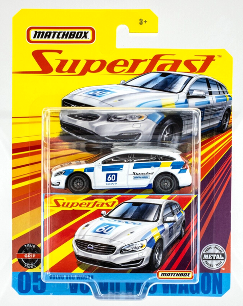 2020 Matchbox Superfast #05 Volvo V60 Wagon ICE WHITE | MOC