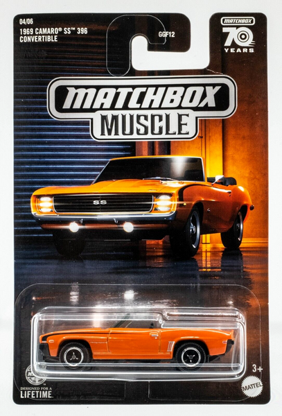 2023 Matchbox Muscle Series #4 1969 Camaro SS 396 Convertible ORANGE | FSC