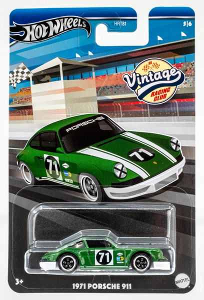 2024 Hot Wheels Vintage Racing Club #5 1971 Porsche 911 GREEN | WHITE | FSC