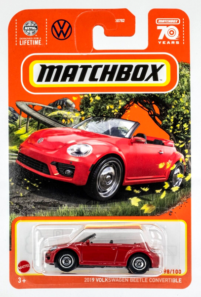 2023 Matchbox #98 2019 Volkswagen Beetle Convertible TORNADO RED | FSC