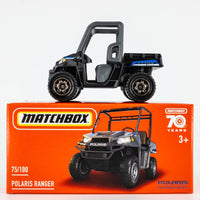 2023 Matchbox Power Grabs #75 Polaris Ranger MATTE BLACK | FSB