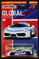 2021 Matchbox Global Series #11 Lamborghini Gallardo Police WHITE | FRANCE | MOC