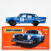 2021 Matchbox Power Grabs #43 '62 Mercedes-Benz 220 SE Sedan BLUE | FSB